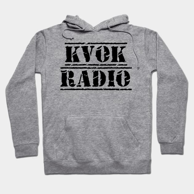 KVOK / SUPPORT LIVE MUSIC THROWBACK SHIRT Hoodie by Small Batch Network